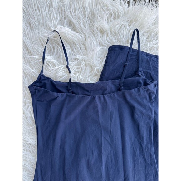 Skims Fits Everybody Long Slip Dress Navy Size Small - Picture 9 of 11